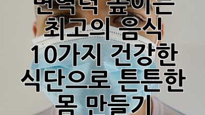 면역력 높이는 최고의 음식 10가지! 건강한 식단으로 튼튼한 몸 만들기