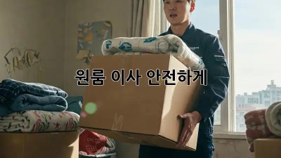 원룸 이사, 안전하게 🐶🐱🐭🐹!
